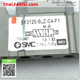 (C)Used, SY3120-5LZ-C4-F1 solenoid valve, โซลินอยด์วาล์ว สเปค DC24V 5-port, SMC