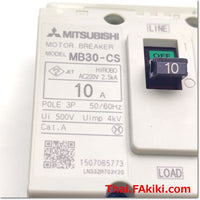 MB30-CS Breaker, breaker specification 3P 10A, MITSUBISHI 