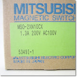 Japan (A)Unused Sale,MSO-2×N10CX 1.3A 200V AC100V Switch,Reversible Type Electromagnetic Switch,MITSUBISHI 